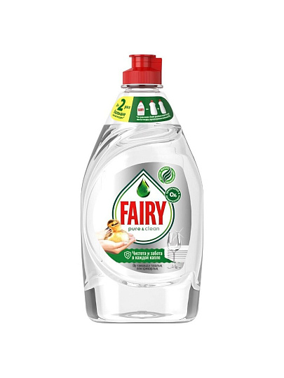 Средство для мытья посуды Fairy, Pure & Clean, 450 мл
