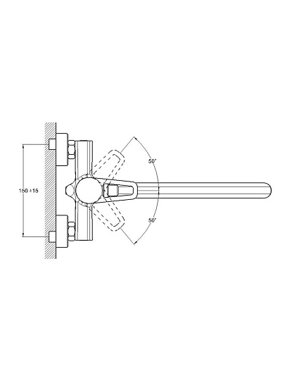 Смеситель для ванны, G.lauf, с картриджем, хром, ZDN7-A183