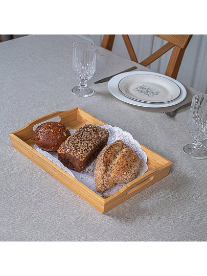 Клеенка 1.4х20 м, хлопок, с акриловым покрытием, Naturel Coffee, 3259