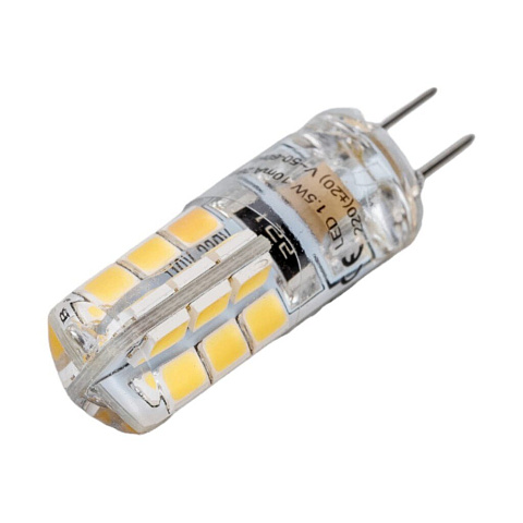 Лампа светодиодная G4, 1.5 Вт, 220 В, капсула, 2800 К, теплый белый свет, Ecola, Corn Micro, 35x10мм, LED
