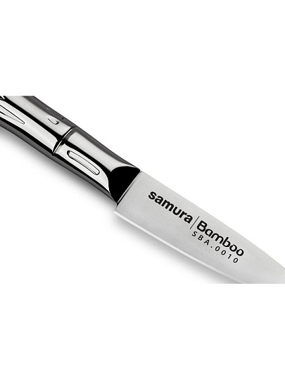 Нож кухонный Samura, Bamboo, для овощей, нержавеющая сталь, 8 см, рукоятка сталь, SBA-0010/K