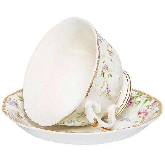 Набор чайный фарфор, 12 предметов, на 6 персон, 250 мл, Balsford, Франсуаза, 172-42002, подарочная упаковка