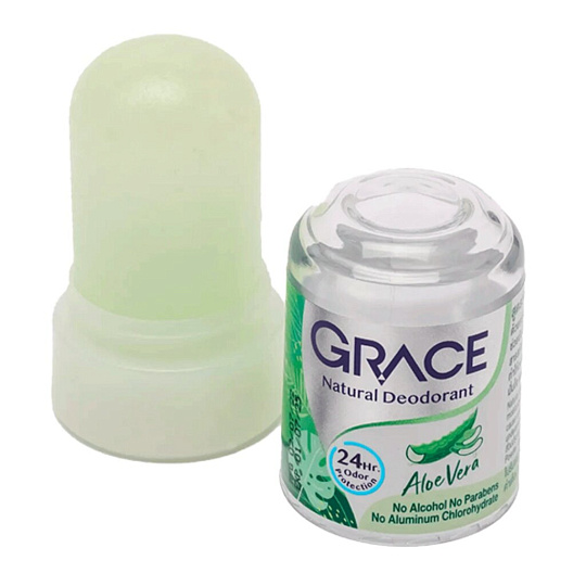 Дезодорант кристаллический Grace, Алоэ вера, для женщин, стик, 70 г