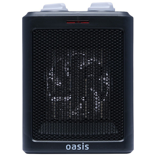 Тепловентилятор Oasis, KT-15, напольный, 1.5 кВт, 20 м2, черный