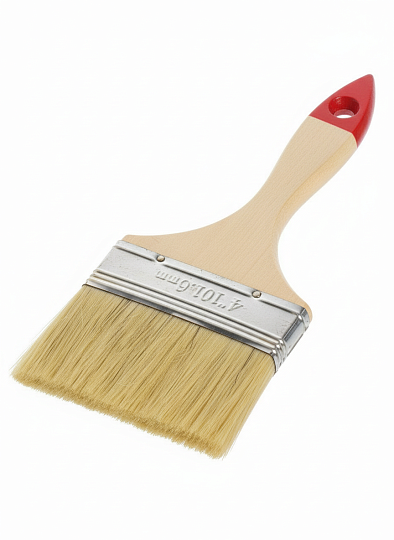 Кисть плоская, Bartex, Стандарт, 100 мм, 4 '', рукоятка дерево, 1117140