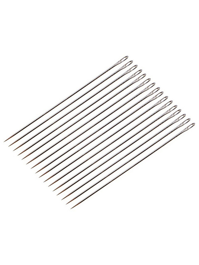 Набор игл 60 предметов, для шитья, нитевдеватель, сталь, 308-125