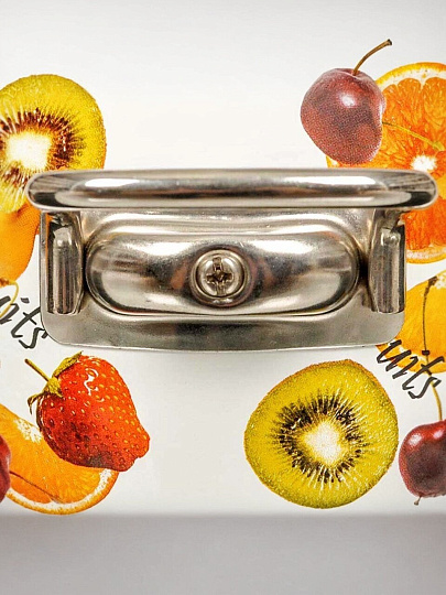 Кастрюля эмалированная сталь, 3 л, крышка стекло, Vitross, Fruits, 1SA205S/1SС185S, индукция