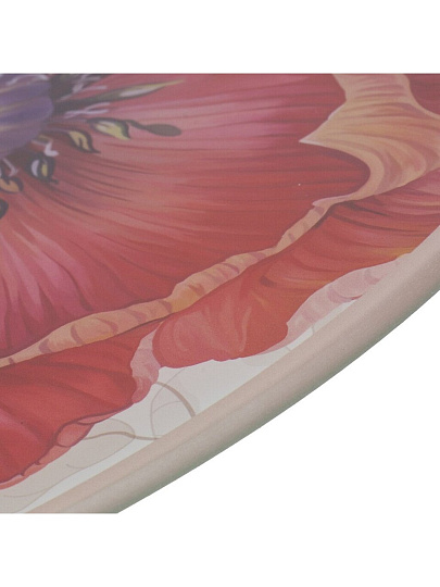 Блюдо стекло, для сервировки, круглое, 30 см, вращающееся, Мак, Daniks