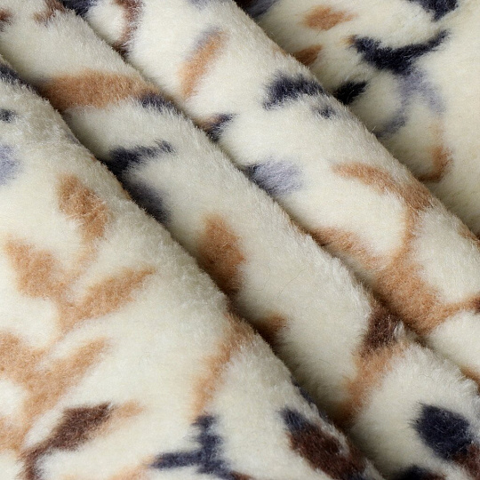 Плед 1.5-спальный, 150х200 см, 60% хлопок, 40% акрил, Karteks, Soft Komfort PS434D, бежевый, 104/150.434D