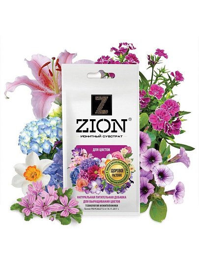 Удобрение для цветов, саше, минеральное, субстрат, 30 г, Zion