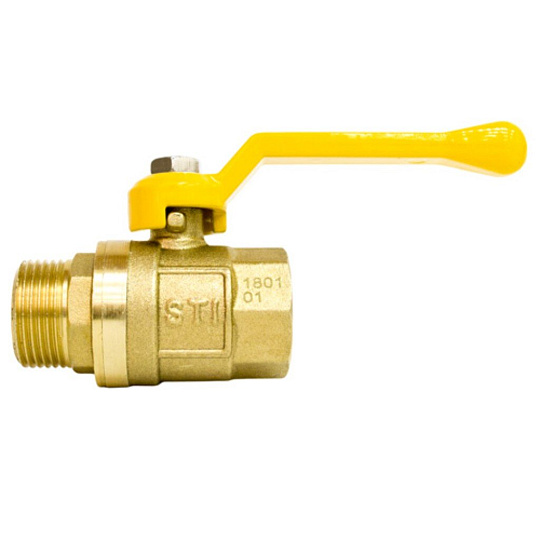 Кран для газа г-ш, 3/4", ручка, STI