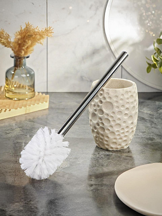 Ерш для туалета Пузырьки, напольный, 9.5x13/37 см, полистоун, BRE0172CA-TOH