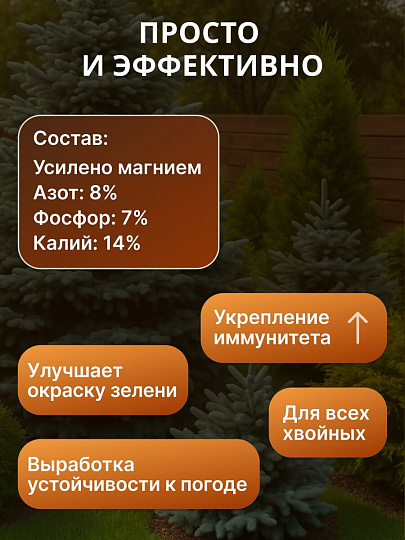 Удобрение для хвойных, с микроэлементами, 2.5 кг, Agros