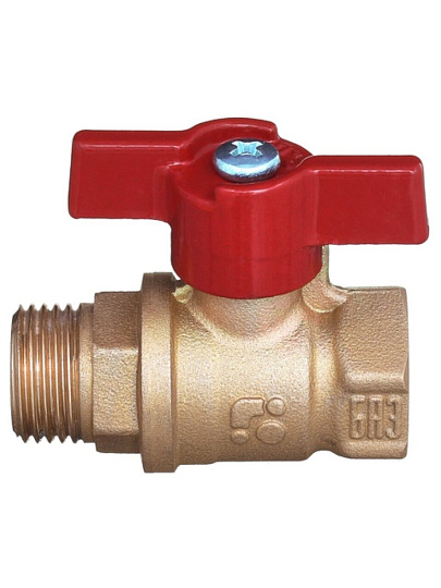 Кран для воды, 3/4", г-ш, ручка-бабочка, БАЗ