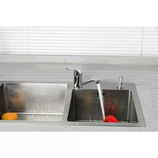 Смеситель для раковины, Frud, короткий излив, с картриджем, R45055-2