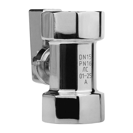Кран для воды (мини), 1/2", г-г, латунь, ручка-флажок, MasterProf