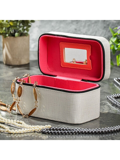 Шкатулка для украшений, искусственная кожа, 18.5х10х10.5 см, Y6-2646-3