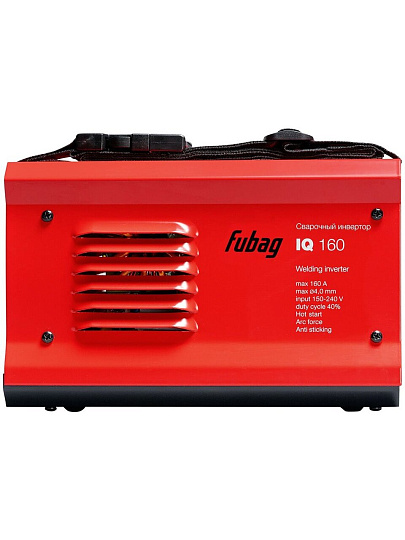 Сварочный аппарат инверторный, Fubag, IQ 160, 3.9 кВт, 160 А, электрод