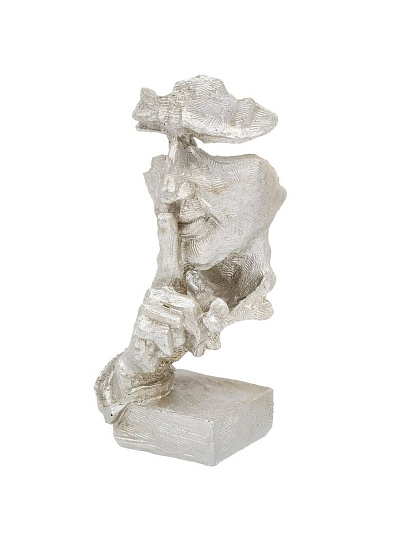 Фигурка декоративная Маска, 7.5х7х16.5 см, серебро, Y6-10504