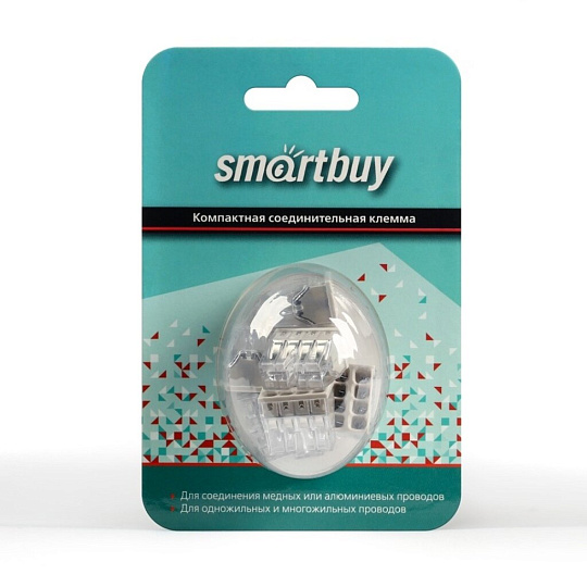 Клемма монтажная, 8 отверстий, 8 шт, Smartbuy, SBE-pwco-8-rp