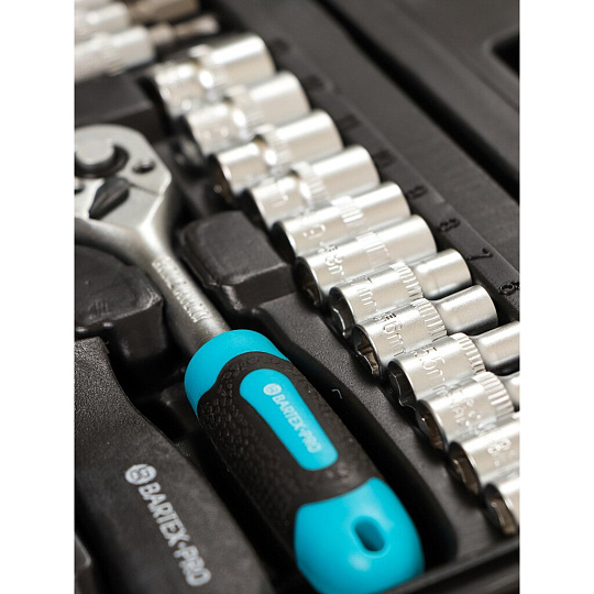 Набор слесарных инструментов Bartex, Pro, 1/4", 6-гранные, сталь, кейс, 29 предметов