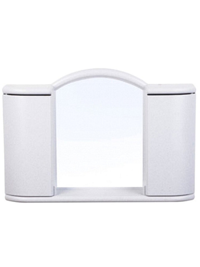 Зеркало-шкаф 59.6х41х10.7 см, прямоугольное, белый мрамор, с полочкой, Berossi, Argo, АС 11904000