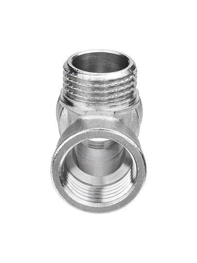 Тройник 3/4"х1/2"х3/4", г-ш-г, латунь, AquaLink