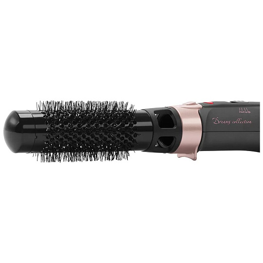 Фен-щетка Polaris, PHS 1204i, 1200 Вт, 4 насадки, 3 режима, меренго-розовый, 008784