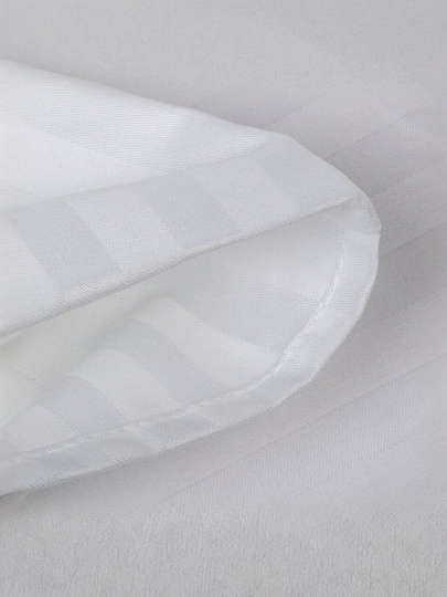 Пододеяльник 2-спальный, 175 х 220 см, 100% хлопок, страйп-сатин, белый, Monocolor, 3182-1