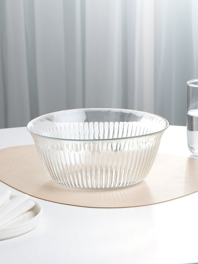 Салатник стекло, круглый, 24 см, 2.5 л, Фрезия, Pasabahce, 10686SLB