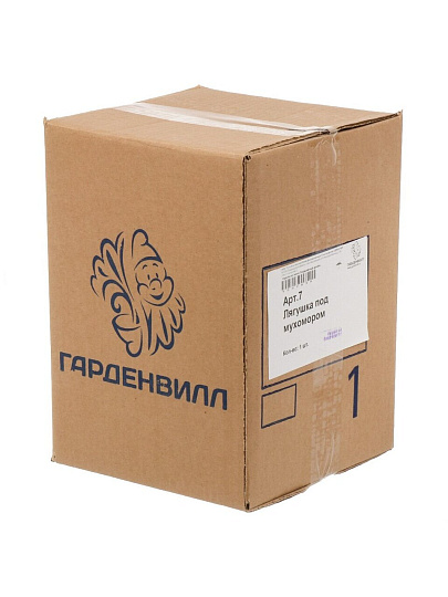 Фигурка садовая Лягушка под мухомором, 25х30 см, гипс, арт.7