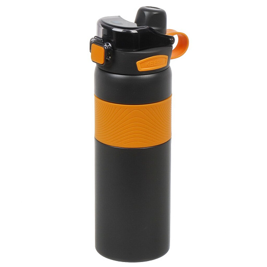 Термобутылка нержавеющая сталь, 0.8 л, Sports Fresh, оранжевая, B070055