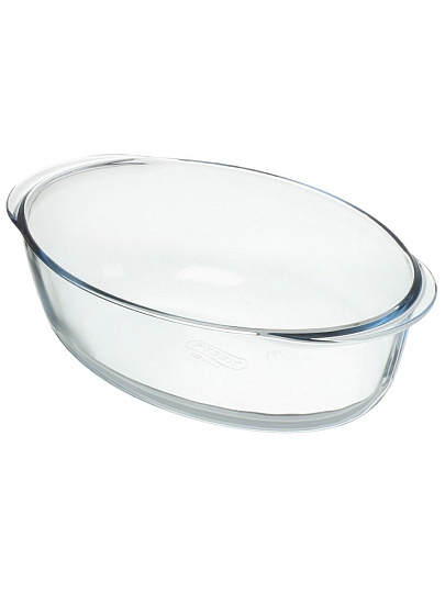 Кастрюля стекло, 20х33х13 см, 4.1 л, овальная, с крышкой, Pyrex, Let's Share, 459BC/S