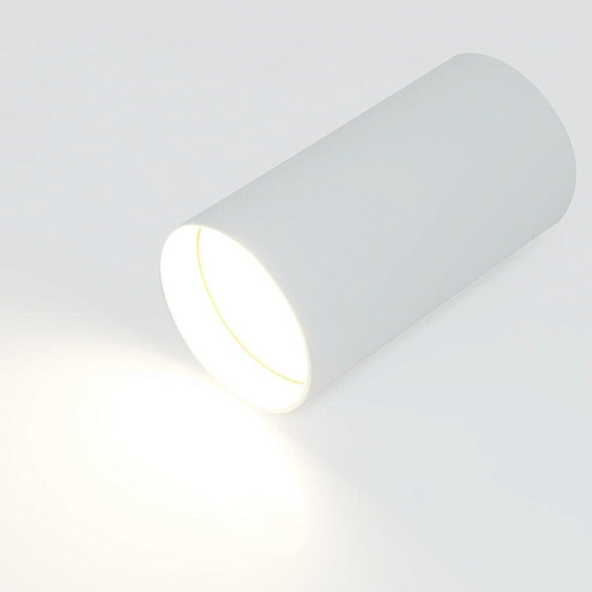 Светильник накладной General Lighting Systems, Башня, 50 Вт, GU10, на 1 лампочку, IP20, d5.5х10 см, Спот, белый, 661803