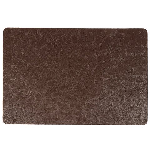 Салфетка для стола экокожа, 45х30 см, прямоугольная, коричневая, Y4-7685