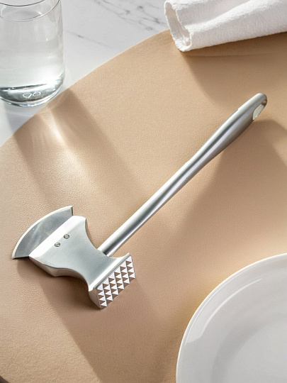 Молоток с топором для мяса, нержавеющая сталь, 24.5х9 см, навеска, Y4-9607