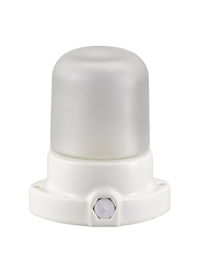 Светильник для бани, General Lighting Systems, GCF-SNC-60-E27-IP65-W,437767, 60 Вт, E27, на 1 лампочку, IP65, НПБ400, прямой, керамика, белый, 437767