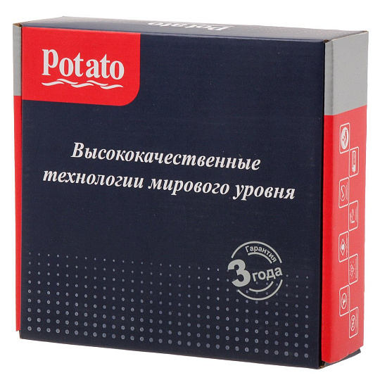 Смеситель для раковины, Potato, короткий излив, с картриджем, P10180-6