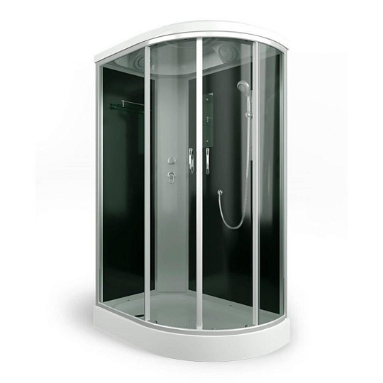 Душевая кабина низкий поддон, 120х80х215 см, тонированная, Erlit, ER3512PL-C4-RUS
