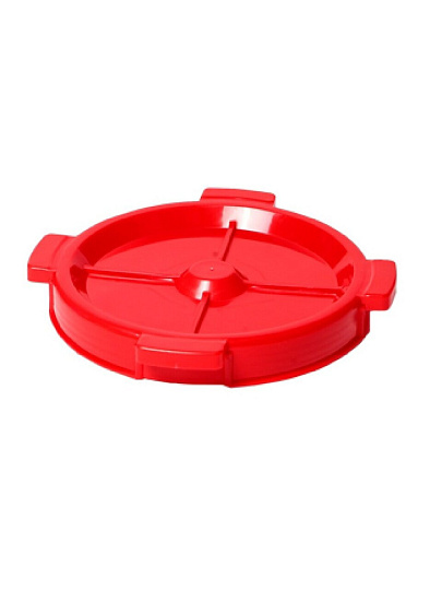 Бочка пластик, для воды, 50 л, круглая, с ручками, белая, 10193059, Дачная, Радиан
