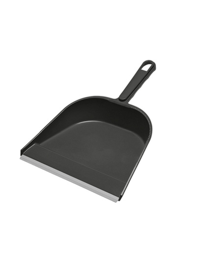 Совок для мусора, пластик, с резиновой кромкой, пластиковая ручка, в ассортименте, York, 061020