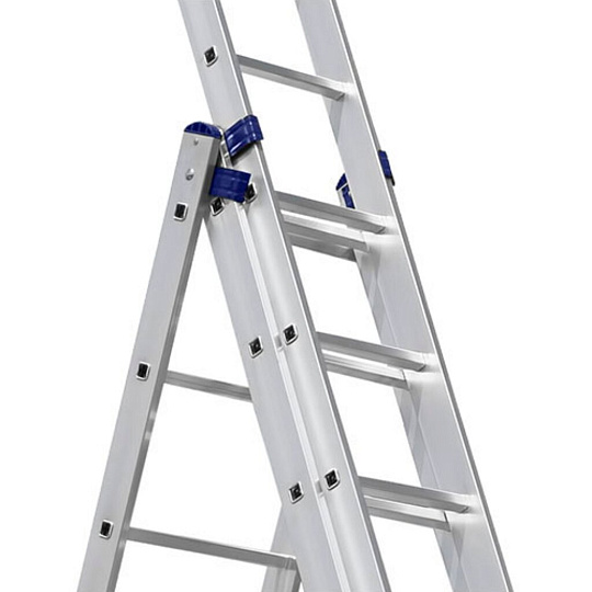 Лестница 3 секции, 13 ступеней, алюминий, 8.7 м, 150 кг, Alumet, 5313