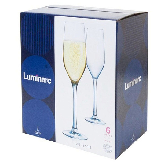 Бокал для шампанского, 160 мл, стекло, 6 шт, Luminarc, Select, L5829