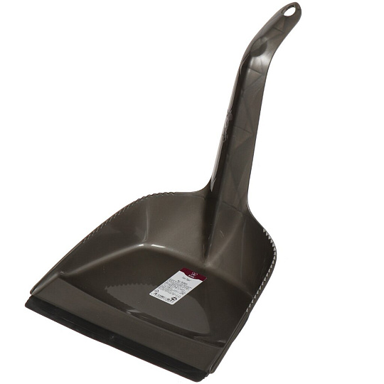 Совок для мусора, пластик, с резиновой кромкой, пластиковая ручка, Svip, Идеал, SV3833АНТ