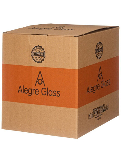 Ваза стекло, настольная, 24х27 см, Alegre Glass, Яблоко, 337-091