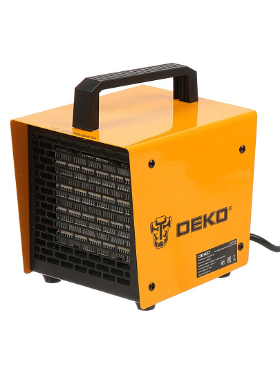 Пушка тепловая электрическая, Deko, DKIH2300, 2.3 кВт, 140 м³/ч, керамический элемент, квадратная, 080-1012
