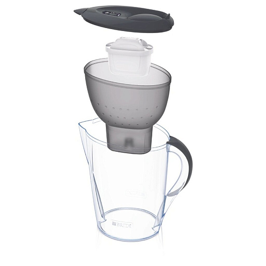 Фильтр-кувшин Brita, Marella MX+ Memo XL, для холодной воды, 3 ступ, 3.5 л, графит, 1036324