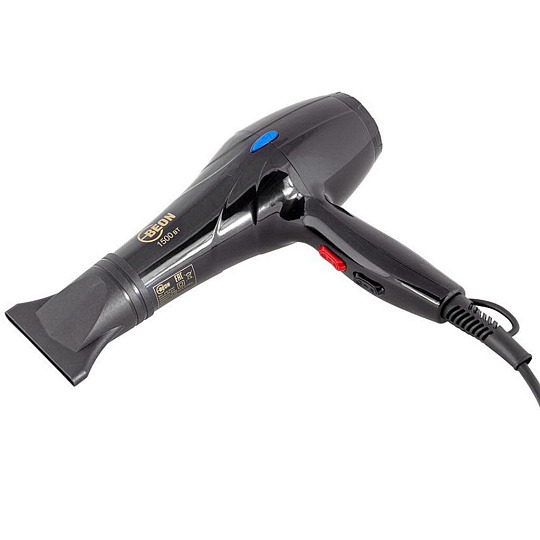 Фен Beon, BN-610, 1500 Вт, 3 режима, 2 скорости, черный