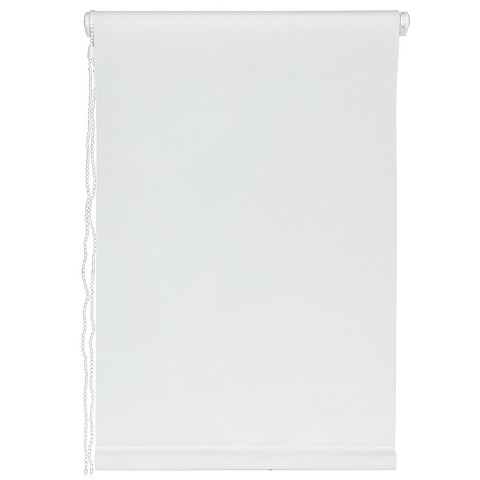 Рулонная штора Простые линии, 160 см, ширина крепления 80 см, белая, MJ-008