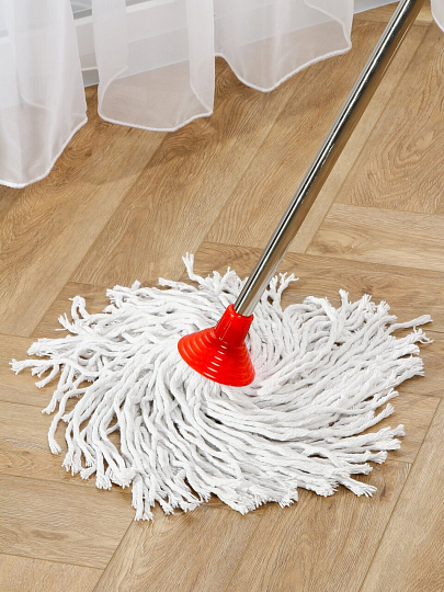 Сменный блок для швабры, хлопок, 33х9см, 350 грамм, еврорезьба, A260084